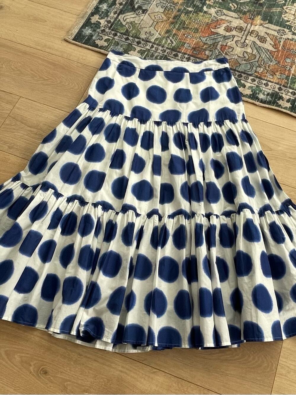 BODEN Size 8 cotton woman's polka dots skirt